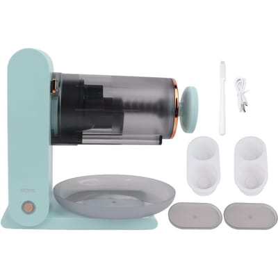 Machine à Glace Pilée Électrique Silencieuse Mini Machine à Glace Pilée Rechargeable par USB Machine à Granita 2000mAh
