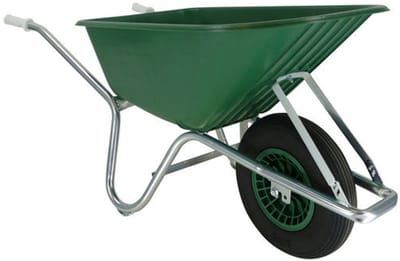 Fort Kruiwagen 100 Liter Met Plastic bak En Verzinkt Onderstel