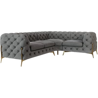 3-zitshoekbank Chelsea rechts velvet | Ropez