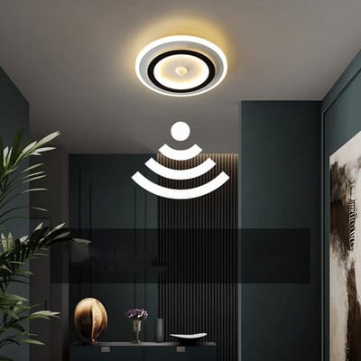 Ronde LED Plafondlamp met Bewegingssensor - Warm Wit Licht - Geschikt voor Woonkamer, Keuken, Hal