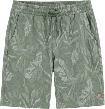 WE Fashion Jongens regular fit short met jacquard-print