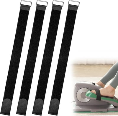 4-delige Fiets Pedalriemen Set voor Thuis Fitness - Versterkte Wijdere Riemen voor Spinning en Cardio Training