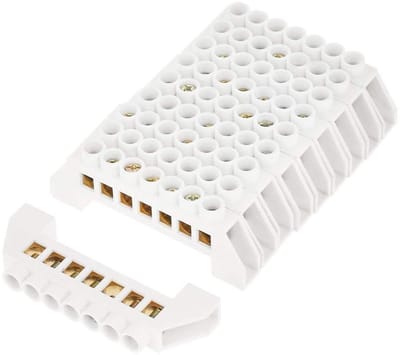 Store_9 - 7 Hole Wire Screw - Verbeterde Aansluiting - Wit - Robuust en Duurzaam - Krachtige Verbinding - Geschikt voor Elektriciteit - 10 Stuks