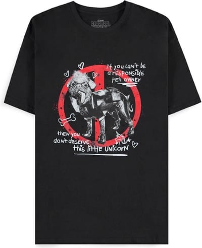 Marvel Deadpool - Dogpool Heren T-shirt - S - Zwart