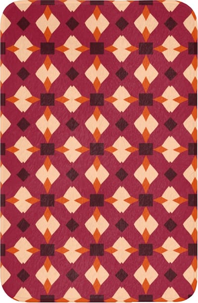 WC mat 40x60 cm - Antislip - Retro - Patroon - Kleurrijk - Toiletmat - Vloermat - Douchemat - Toilet tapijt - Toiletmatten