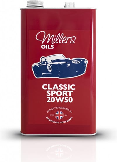 Classic Sport 20w50 - Millers Oils - oldtimers - race - motorolie - 5 liter