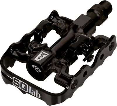 SQlab Pedalen 510 - L - Fietspedalen met Klikfunctie - +8 mm - SPD-schoenplaatjes - Reflecterend - Lang - Zwart