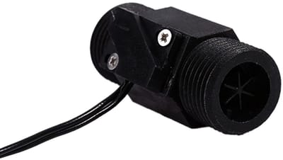 Waterstromingsschakelaar - Flow sensor - Waterverwarmer - Magneetfilter - G1/2" pijpdraad - Zwart