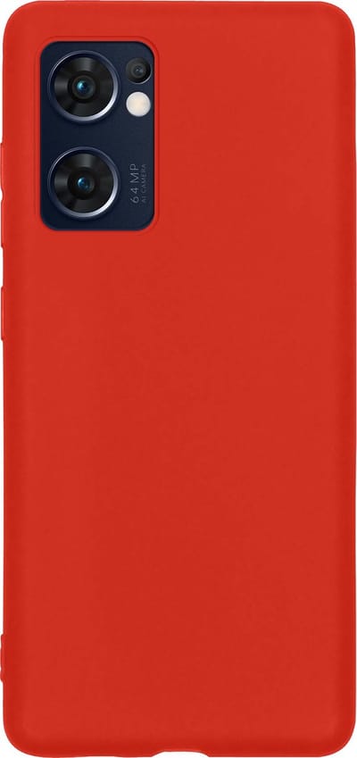Hoes - Geschikt voor OPPO Find X5 Lite - Sterk & Shockproof - Hoesje Cover - Siliconen Case - Rood