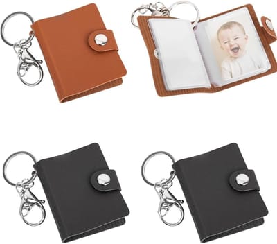 Mini Fotoalbum Set van 4 - 2 Inch Vakjes voor Foto's en ID-Foto's