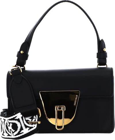 COCCINELLE Leren Schoudertas Avondtas Coccinellenico Selleria Handbag Noir Zwart