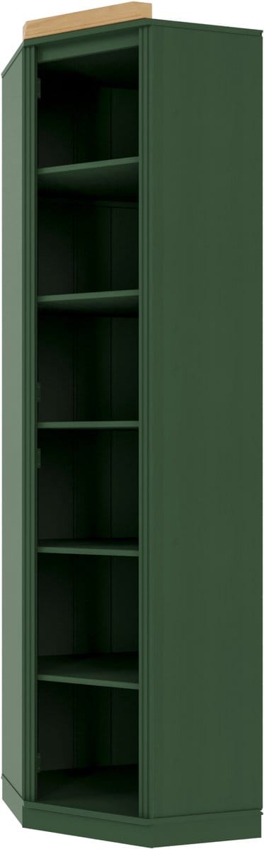 Anita-Boekenkasthoek in dennengroene was