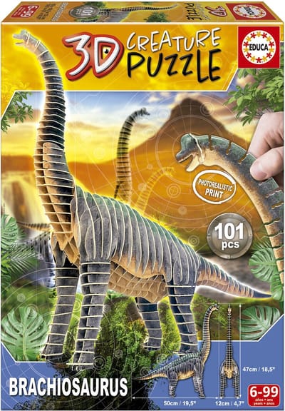 EDUCA - puzzel - 112 stuks - 3D BRACHIOSAURUS