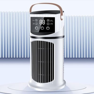 Draagbare Mini Airco Koeler met 9 Snelheden - Persoonlijke Luchtkoeler voor Thuis, Kantoor & Camping