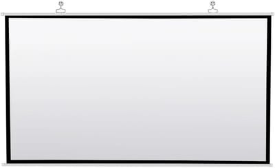 Projectiescherm Rolbaar - Beamerdoek Draagbaar - Films Kijken - Kreukvrij Materiaal - 72 inch - Wit