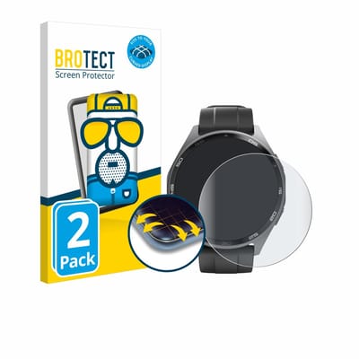BROTECT - Screenprotector voor Hama Smartwatch 7010 - Folie Beschermfolie matte volledig dekking 2 Stuks