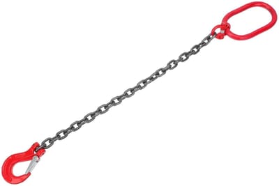 Hijsketting Enkel Been - Tilband Slingerhaak - Materiaal Hefwerk - Waterdicht Corrosiebestendig - 1 Ton Capaciteit - Diverse Kleuren