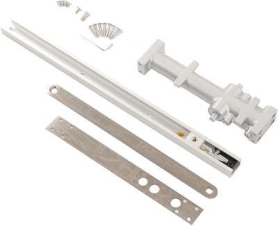 Hydraulische Deurdranger - Stille Deuropener - Veilig Sluiten - Verstelbare Snelheid - 47 x 11 x 5 cm - Zilverwit