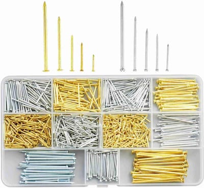 Assortiment Spijkers - Diverse Nagels - Huisreparatie Klussen - Koper Verzinkt - 10 Maten 13-50mm