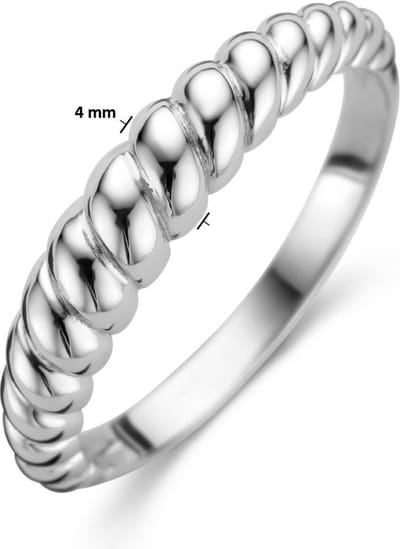 Gerhodineerd Zilver Ring 1336196