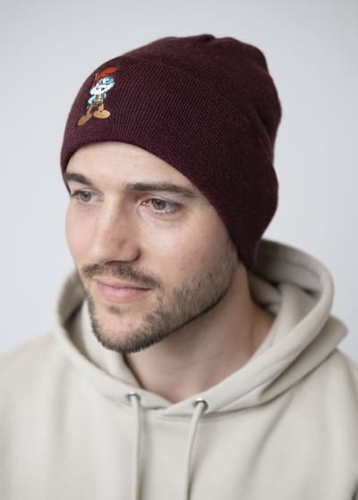 Grote Smurf in Beiers kostuum - Muts voor volwassenen - Donkerrood - Bavarian Caps - Unisex