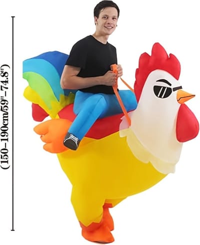 Nivard Halloween Outfit - Halloween Kostuum - Pak - Opblaasbaar Kostuum - Costume - Carnaval - Volwassenen - Kip - Carnavalskleding - Dames & Heren