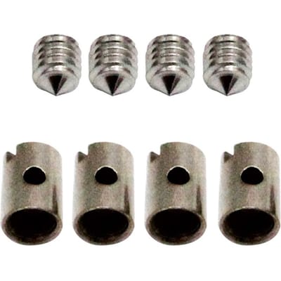 8 pièces embouts de câble sans soudure 5mm starter d'accélérateur pour moto Scooter Quad tondeuse argenté