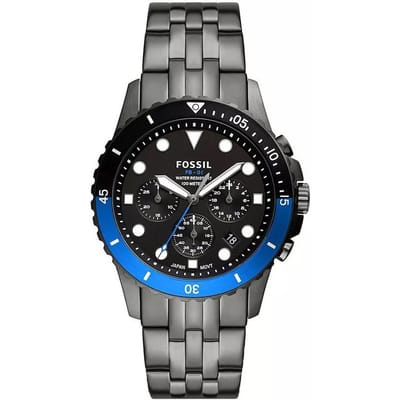 Fossil Heren Quartz Horloge met Drie Wijzers, Roestvrijstalen Kast/Krasbestendig Glas FS5835
