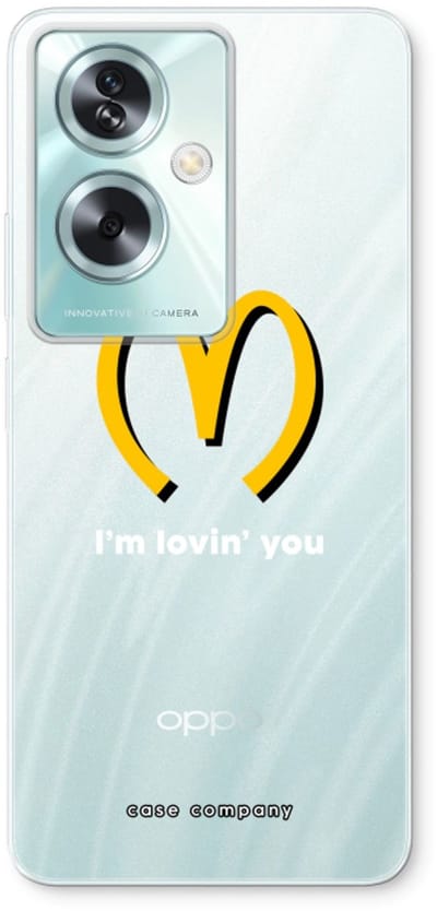 Case Company® - Hoesje geschikt voor Oppo A79 hoesje - I'm lovin' you - Soft Cover Telefoonhoesje - Bescherming aan alle Kanten en Schermrand