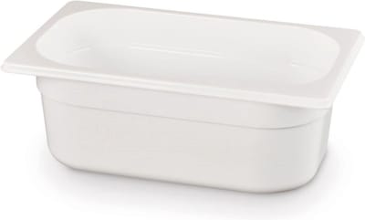 HENDI Gastronormbak – polycarbonaat – 2,8L – wit – 265x162x100 mm – temperatuurbestendig