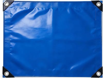Waterdicht Afdekzeil - Beschermhoes Zeil - Universeel Gebruik - Scheurvast PVC - 100x220 cm - Blauw