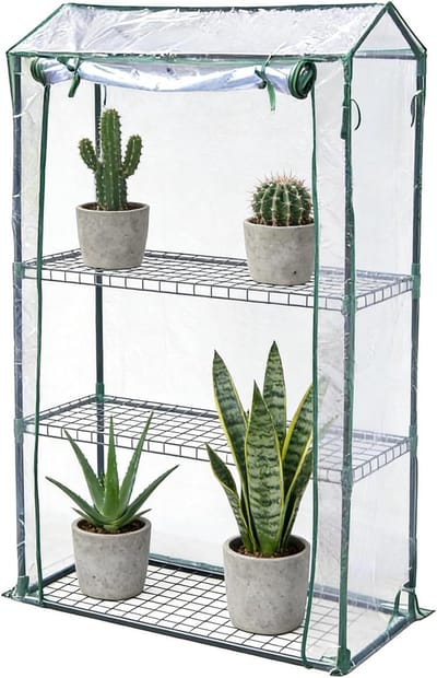 Broeikasafdekking PVC - Vervangende kasfolie - Planten Kweken - Ademend en Winddicht - 150x100x50 cm - Transparant