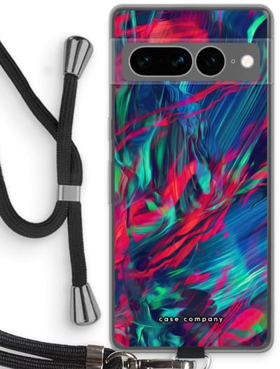 Case Company® - Hoesje met koord geschikt voor Google Pixel 7 Pro hoesje met Koord - Pilgrims Of The Sea - Telefoonhoesje met Zwart Koord - Bescherming aan alle Kanten en Over de Schermrand