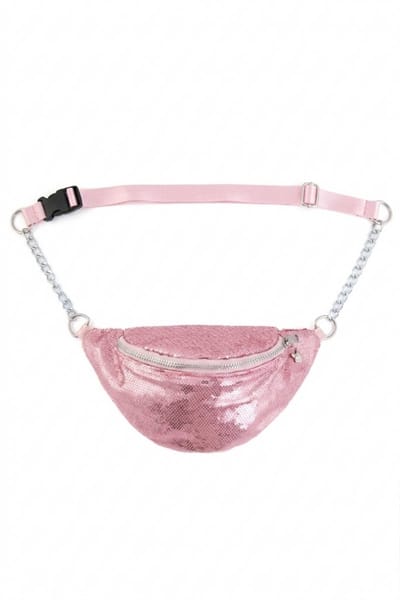 KIMU® Heuptasje Pailletten Roze - Heuptas Sequin Crossbody Tas Glitters - Fanny Pack Unicorn Eenhoorn Tasje Glitter Festival