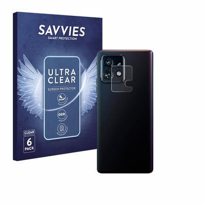 Savvies - Screenprotector voor Motorola Edge 40 Pro (ALLEEN Camera Lens) - Folie Beschermfolie transparant 6 Stuks