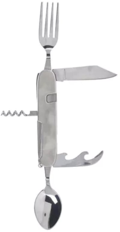 Redcliffs Survival mes - multifunctioneel met bestek - 8 functies - noodpakket - outdoor