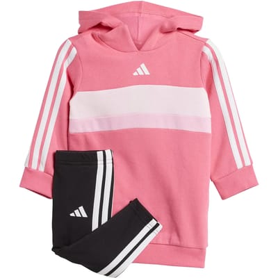 Set met sweatshirt met capuchon en legging voor babymeisjes adidas Essentials Tiberio 3-Stripes Fleece