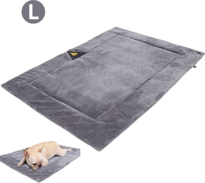 Bovista Warmtemat - Verwarmingsmat - Kat - Hond - Kattenmand - Hondenmand - Verwarmd - Grijs L