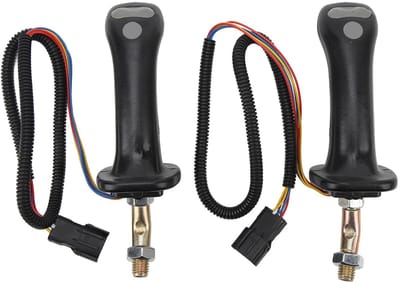 Dailygoods- Joystick Handgrepen Ergonomisch - 2 Stuks - Graafmachine Handvat - Compatibel met Doosan DH DX150 215 225 300 370-9C - Hoogwaardige ABS/Aluminium - Duurzaam en Comfortabel