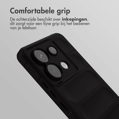imoshion Hoesje - Geschikt voor Xiaomi Redmi Note 13 Pro (5G) - EasyGrip Backcover - Zwart
