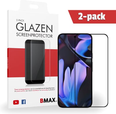 2-pack BMAX Google Pixel 9 Pro Screenprotector van gehard glas - Apple screenprotectors - Telefoonaccessoires - Telefonie & Accessoires - Beschermglas - Glas screenprotectors