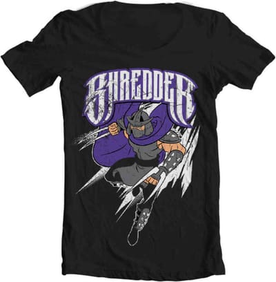 Teenage Mutant Ninja Turtles Unisex Tshirt -3XL- The Shredder Blauw