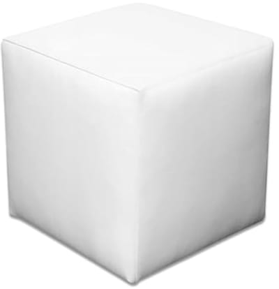 Zitkubus 40x40 cm - Vloerkussen en Voetenbank van Kunstleer