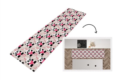 Keukenloper - Loper keuken - Hartjes - Panda - Patronen - 200x50 cm - Keukenloper vinyl
