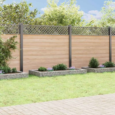 vidaXL - Gabion - plantenbak - verhoogd - 200x100x20 - cm - gegalvaniseerd - staal
