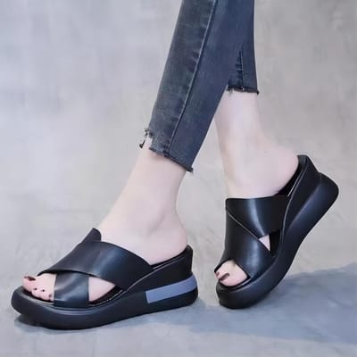 Mode Ademende Dames Sandalen Zomer Nieuw Elegant Outdoor Dames Sandalen Zachte Instappers Schoenen Voor Dames Vrouwelijk 37 white