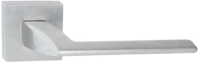 Domino ELIZA QR - Deurklink voor binnendeuren - Satijn Chroom - Vierkante rozet - Materiaal Znal - Modern Design