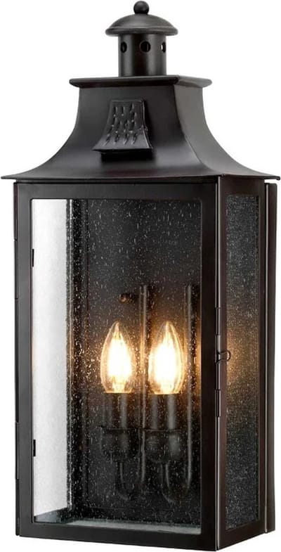 Elstead Lighting LED Wand Buitenlamp Kendal | 2X E14 Max 60W | IP44 | Dimbaar | Old Bronze