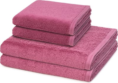 Vossen Sonstiges 2 X handdoek 2 X douchehanddoek - in set 4 pack Vegan Life