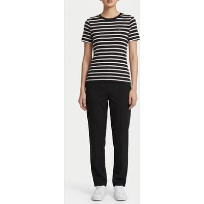 Tommy Hilfiger Slim Cody Crew Neck Ss Black/ecru Taglia: XS | Maglie Sportivi Outlet | Donna | Nero